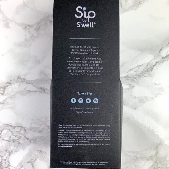 Sip by S'well Metal Double-walled Insulated Bottle - 450ml/15oz - Picture 2 of 6